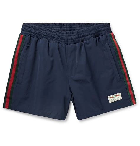 gucci swim shorts blue